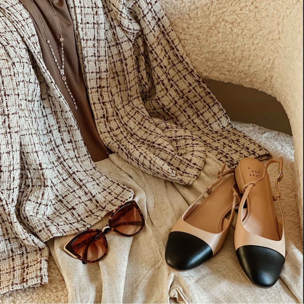 A New Day Maxine Women's Tan Slingback Ballet Flat - Picture 6 of 8